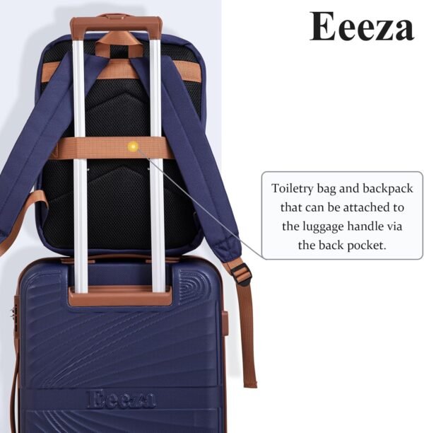 Luggage Sets 3 Piece, Suitcases with Wheels, ABS Hard Case Luggage with TSA Lock Spinner Wheels, Carry On Luggage Set (20inch)