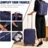Luggage Sets 3 Piece, Suitcases with Wheels, ABS Hard Case Luggage with TSA Lock Spinner Wheels, Carry On Luggage Set (20inch)
