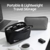 1757235366_71nfeqqvnL._AC_SL1500_.jpg RIGHT AWAY Travel Tech Pouch,Waterproof Cord Case,Electronics Organizer Travel Case,Cable Organizer Storage Bag For Phone, Charger, Accessories(BLACK)