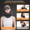 1757301244_710T6FGGW7L._AC_SL1500_.jpg MLVOC Travel Pillow Memory Foam Neck Pillow, Adjustable Comfort Breathable Cover, Airplane Travel Set with 3D Sleep mask, Earplugs Box, for Airplane, Car, Office, Home (Full Black)