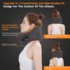 1757301246_71LfI-ZodoL._AC_SL1500_.jpg MLVOC Travel Pillow Memory Foam Neck Pillow, Adjustable Comfort Breathable Cover, Airplane Travel Set with 3D Sleep mask, Earplugs Box, for Airplane, Car, Office, Home (Full Black)