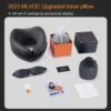 1757301251_71foh8kZvjL._AC_SL1500_.jpg MLVOC Travel Pillow Memory Foam Neck Pillow, Adjustable Comfort Breathable Cover, Airplane Travel Set with 3D Sleep mask, Earplugs Box, for Airplane, Car, Office, Home (Full Black)