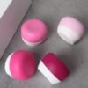 Gemice Silicone Cream Jars, TSA Approved Travel Size Containers - Leak-proof Travel Accessories with Lid for Cosmetic Makeup Face Body Hand Cream (4 Pieces)