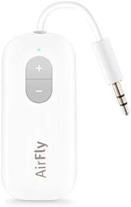 21O19CY5uTL._AC_.jpg Twelve South AirFly SE | Bluetooth Wireless Audio Transmitter Adapter for AirPods/Headphones, 20+ Hr Battery, Works with 3.5mm aux Jacks on Airplanes, TVs, Gym Equipment, and Travel