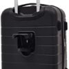 Wrangler Smart Luggage Set with Cup Holder, USB Port and Phone Holder, Black, 2 Piece Set