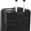 Wrangler Smart Luggage Set with Cup Holder, USB Port and Phone Holder, Black, 2 Piece Set