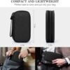41-II8VpsL._AC_.jpg FYY Travel Cable Organizer Pouch Electronic Accessories Carry Case Portable Waterproof Double Layers All-in-One Storage Bag for Cord, Charger, Phone, Earphone Black