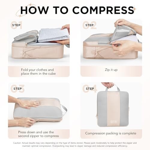 41-fzQjapTL._AC_.jpg 10 Set Compression Packing Cubes for Travel Women Mom,OlarHike Luggage Clothes Storage Gifts for Travelers,Airplane/Cruise/Car/Train Travel Essentials,Compressible Expandable Saver Space Bags(Beige)