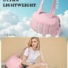 411GiLF0uML._AC_.jpg Duffle Bag for Travel, Weekender Bags for Women,Initial Overnight Bag with Wet Pocket,Lightweight Travel Bags Personalized Gym Tote with Makeup Pouch