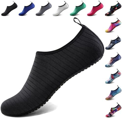 411n-mUoHtL._AC_.jpg Water Shoes for Women Men Quick-Dry Aqua Socks Swim Beach Barefoot Yoga Exercise Wear Sport Accessories Pool Camping Must Haves Adult Youth Size