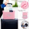 4132CZkzReL._AC_.jpg Blanket Pillow for Airplane Travel Essentials - 3 In 1 Travel Blanket and Pillow Set for Women Gifts, Plane Compact with Bag for Long Flight, International Traveler Must Haves Flying Accessories(Pink)