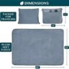 413jDAhyQ9L._AC_.jpg PAVILIA Travel Blanket Pillow, Soft Airplane Blanket 2-IN-1 Combo Set, Plane Blanket Compact Packable, Flight Essentials Car Pillow, Travelers Gift Accessories Luggage Backpack Strap, 60x43 Slate Blue