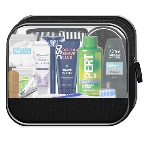 418Gjj20myL.jpg Convenience Kits International Men’s Super Deluxe, 16-Piece Kit with Travel Size TSA Compliant Essentials in Reusable Zippered Toiletry Bag