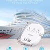 41CD0675UL._AC_.jpg Flat Plug Power Strip, 5ft Ultra Flat Extension Cord - 3 Outlets 4 USB Ports (2 USB C) 22.5W/4.5A Desktop Charging Station, No Surge Protection for Cruise Ship, Dorm Room Travel Essentials
