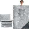 41DTtT0ZAhL._AC_.jpg 2-in-1 Travel Blanket Pillow Airplane Set - Small Travel Blanket and Pillow Set Airplane Compact for Kids - Glow in The Dark Space Star Blanket Birthday Gifts for Kids Boys Girls 40x60 Inches