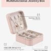 41EVPhaSyL._AC_.jpg Vlando Travel Jewelry Case - Teacher Appreciation Gifts - Small Jewelry Travel Organizer Box Travel Essentials Christmas Gift for Women Girl - Pink