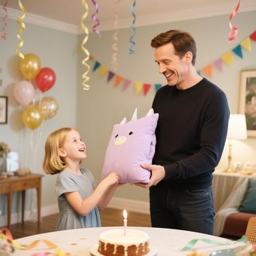 41FAXx1NFZL._AC_.jpg 3-in-1 Kids Travel Blanket and Pillow Set, Snuggle Pillow with Hand Warmer, 40x60 inches Unicorn Blanket for Girls Compact, Perfect for Travel, Camping, Home and Office