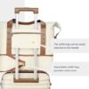 41GDb98I9bL._AC_.jpg Joyway Carry On Luggage 20 Inch Expandable Suitcase with Spinner Wheel, 4 Piece Hard Shell Luggage Set with TSA Lock(White brown)