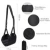 41I9S7t4LwL._AC_.jpg Travel Pillow and Blanket Set & Foot Rest, Memory Foam Neck Pillow Airplane Blanket & Airplane Foot Hammock & Foldable Duffel Bag, Eye Mask & Earplugs, Portable Travel Accessories Essentials, Pink