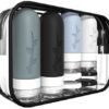 41JHcFGqk1L.jpg 18pack Travel Bottles for Toiletries,TSA Approved Silicone Travel Containers for Toiletries,Leak Proof Refillable Liqus Shampoo And Conditioner travel Essentials toiletry Bottles
