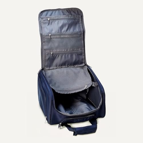 41KnYnMVIL._AC_.jpg Amazon Basics Underseat Carry On Luggage with Wheels - 14" Rolling Travel Bag, Navy