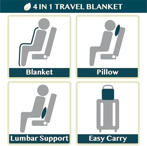 41KDuyMwgZL._AC_.jpg PAVILIA Travel Blanket and Pillow, Arms Opening Airplane Blankets for Adults, Compact Plane Blanket with Arm Hole 2-in-1 Bag for Flight Car Camping Fit in Luggage Backpack Traveler Gift, Pink