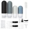 41Uu-7eOmzL.jpg 18pack Travel Bottles for Toiletries,TSA Approved Silicone Travel Containers for Toiletries,Leak Proof Refillable Liqus Shampoo And Conditioner travel Essentials toiletry Bottles