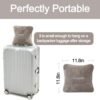 41WgZom9BUL._AC_.jpg Travel Blanket Pillow, Premium 2 in 1 Flannel Airplane Blanket Compact for Travel,Office, Home,Travel Essentials Accessories for Plane and Car,Compact Office Blanket (Gray)