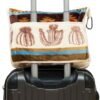 41YhpSRcbL._AC_.jpg CARSTENS, INC. Travel Blanket, Premium Compact 2-in-1 Airplane Blanket/Pillow, Cactus Stripe