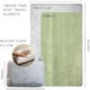 41ZQybeU2L._AC_.jpg Travel Pillow and Blanket Set - 4-in-1 Ultimate Travel Kit with Memory Foam Pillow, Travel Blanket, Sleep Mask, and Earplugs-Ultimate Comfort and Coziness for Your Journeys - Grey
