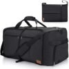 41aUEkHZ-qL._AC_.jpg 120L Foldable Collapsible Waterproof Travel Duffel Bag for Men and Women with Shoe Compartment