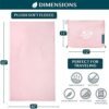 41dZBdmeIHL._AC_.jpg PAVILIA Travel Blanket and Pillow, Arms Opening Airplane Blankets for Adults, Compact Plane Blanket with Arm Hole 2-in-1 Bag for Flight Car Camping Fit in Luggage Backpack Traveler Gift, Pink