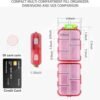 41eGCBkxRoL._AC_.jpg Pill Organizer with Medicine Labels Travel Daily Pill Container Mini Medication Organizer Storage Pill Organizer Travel Essentials Pill Case 7 Day (Pink & 161 Lables)