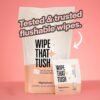 MightyGood. Wipe That Tush On-The-Go Flushable Wet Wipes - 1 Pack, 30 Wipes - Individually Wrapped Extra-Large Wipes with Aloe - Hypoallergenic & Unscented - Septic and Sewer Safe