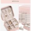 41gOGzjW01L._AC_.jpg Vlando Travel Jewelry Case - Teacher Appreciation Gifts - Small Jewelry Travel Organizer Box Travel Essentials Christmas Gift for Women Girl - Pink