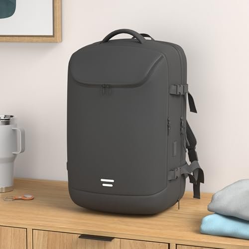41iZOB3I9rL._AC_.jpg Travel Carry on Backpack 50L Expandable Flight Approved Backpacks 17.3 inch Laptop and USB Charging Port bags Water Resistant Business Back Pack for Women & Men
