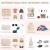 41k1geEPWL._AC_.jpg BAGAIL 8 Set Packing Cubes Luggage Packing Organizers for Travel Accessories-Cream