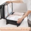 41kmP0OY0CL._AC_.jpg 10 Set/8 Set Packing Cubes for Travel, Gifts for Women Mom,Anti-Tearing Suitcase Organizer for Luggage with Shoe & Hanging Toiletry Bag,OlarHike Vacation Essentials & Accessories for Cruise Ship,Cream