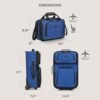 41l7PHY9zrL._AC_.jpg U.S. Traveler Rio Softside Expandable Carry-on Rolling Luggage, Royal Blue, 2 Wheel Set