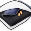Lewis N. Clark Ultimate Comfort Set + Portable Travel Kit for Airplane, Includes Inflatable Pillow + Zippered Carrying Case, Cozy Fleece Blanket, Eye Mask for Sleeping & Foam Ear Plugs, Black