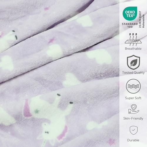 41ltyut8HrL._AC_.jpg 3-in-1 Kids Travel Blanket and Pillow Set, Snuggle Pillow with Hand Warmer, 40x60 inches Unicorn Blanket for Girls Compact, Perfect for Travel, Camping, Home and Office