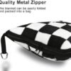 41lw0aui8ML._AC_.jpg Travel Blanket and Pillow Compact, Premium Soft 2 in 1 Airplane Blanket with Soft Bag Pillowcase,Hand Luggage Sleeve and Backpack Clip (Checkered Black)