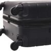 Wrangler Smart Luggage Set with Cup Holder, USB Port and Phone Holder, Black, 2 Piece Set