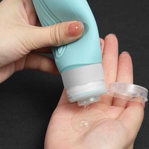 41sgNbIkCL.jpg Travel Bottles for Toiletries, 5 Pack TSA Approved Travel Size Containers, 3oz Leak Proof Refillable Travel Accessories for Shampoo Conditioner, BPA Free Travel Bottles with Toiletry Bag