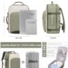 41syeHXVy5L._AC_.jpg LOVEVOOK 40L Travel Backpack for Women & Men, Airline Approved Carry On Luggage with 3 Packing Cubes, TSA Overnight Bags, Waterproof Personal Item Bag, Weekender Essentials Backpacks fits 17" Laptop
