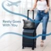 41uaPM5pTXL._AC_.jpg Resty 65"x40" Traveling Airplane Blanket, Deep Gray – Lightweight, Velvety Soft Blanket That Becomes a Travel Pillow – Must-Have Comfort for Planes & Road Trips – Travel Essentials for Women & Men