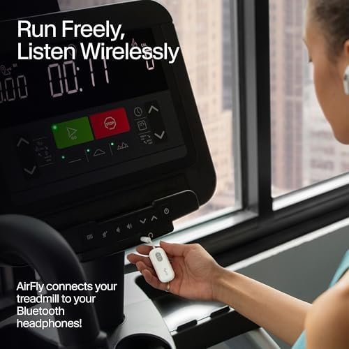 41um1RRMDML._AC_.jpg Twelve South AirFly SE | Bluetooth Wireless Audio Transmitter Adapter for AirPods/Headphones, 20+ Hr Battery, Works with 3.5mm aux Jacks on Airplanes, TVs, Gym Equipment, and Travel