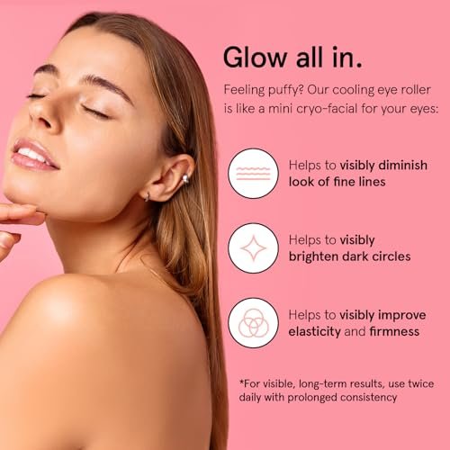 41vBITnhOQL.jpg grace & stella Under Eye Brightener Roller - Airplane Travel Essentials - Travel Size Toiletries - Retinol & Caffeine Eye Serum for Puffiness, Dark Circles, Wrinkles - Vegan Skincare (15ml / 0.51floz)