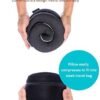 41wkfqhhIML._AC_.jpg Travel Neck Pillows for Airplanes, Sleeping Essentials for Long haul Flights, 360° Head Support, Car and Airplane Kit with 3D Contoured Eye Mask, Earplugs and Luxury Mesh Bag (Adult, Grey)