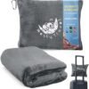 41yNyH71RmL._AC_.jpg Resty 65"x40" Traveling Airplane Blanket, Deep Gray – Lightweight, Velvety Soft Blanket That Becomes a Travel Pillow – Must-Have Comfort for Planes & Road Trips – Travel Essentials for Women & Men